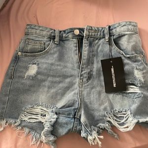 Denim shorts